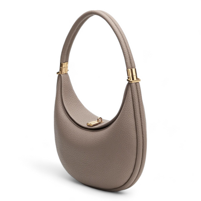 Variant image for Luna | Borsa a Mezzaluna Elegante in Vera Pelle Nera-4
