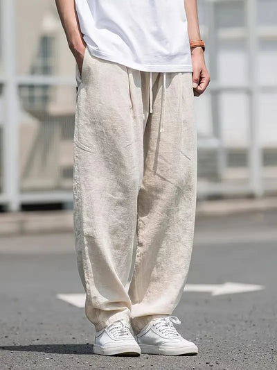 Lino Libero | Pantaloni Larghi Donna in Lino Casual e Traspiranti-1
