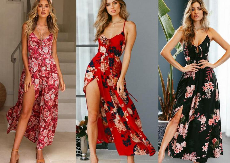 Madison | Abito maxi di eleganza floreale