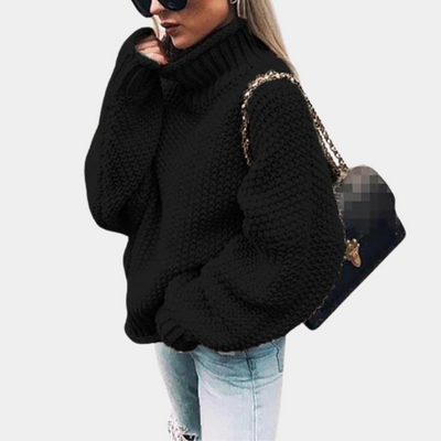 Lorenza | Maglione a collo alto in maglia caldo e confortevole