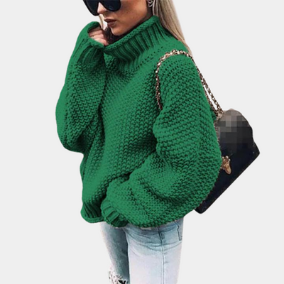 Lorenza | Maglione a collo alto in maglia caldo e confortevole