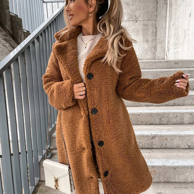 Olivia | Cappotto di orsacchiotto caldo elegante e accogliente