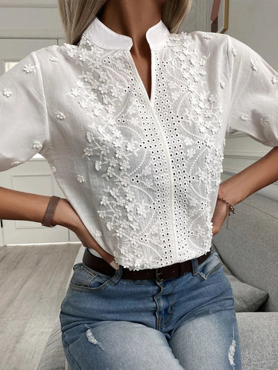 Mandy | Elegante Bluse mit V-Ausschnitt