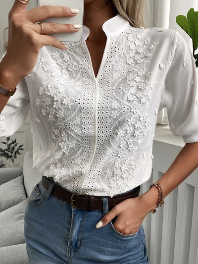 Mandy | Elegante Bluse mit V-Ausschnitt