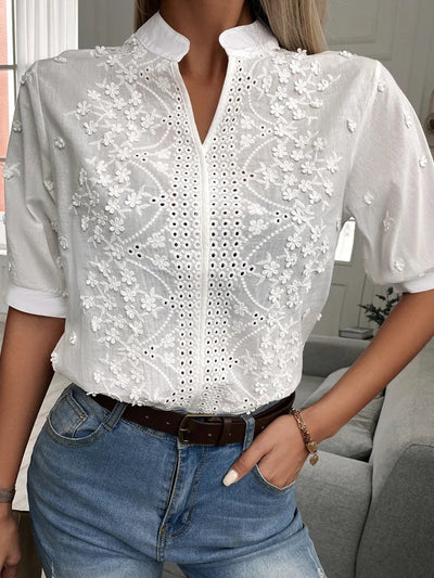 Mandy | Elegante Bluse mit V-Ausschnitt