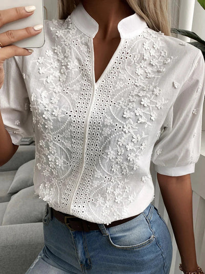 Mandy | Elegante Bluse mit V-Ausschnitt