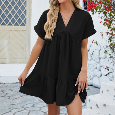 Mandy | Mini abito con leggero scollo a V