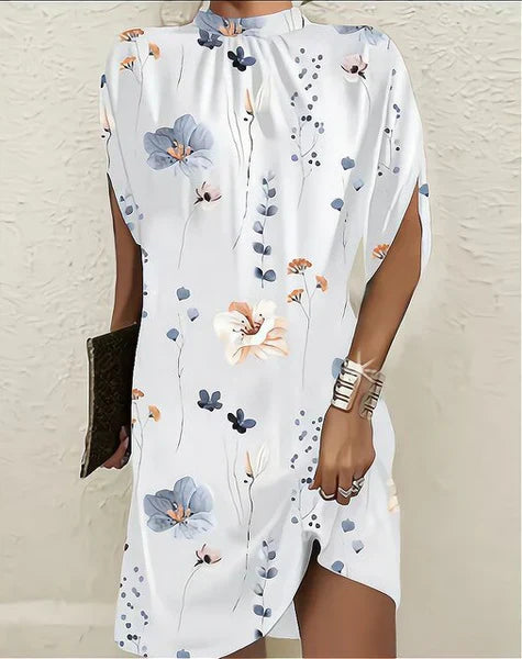 Miriam | Vestito corto a pressione botanica