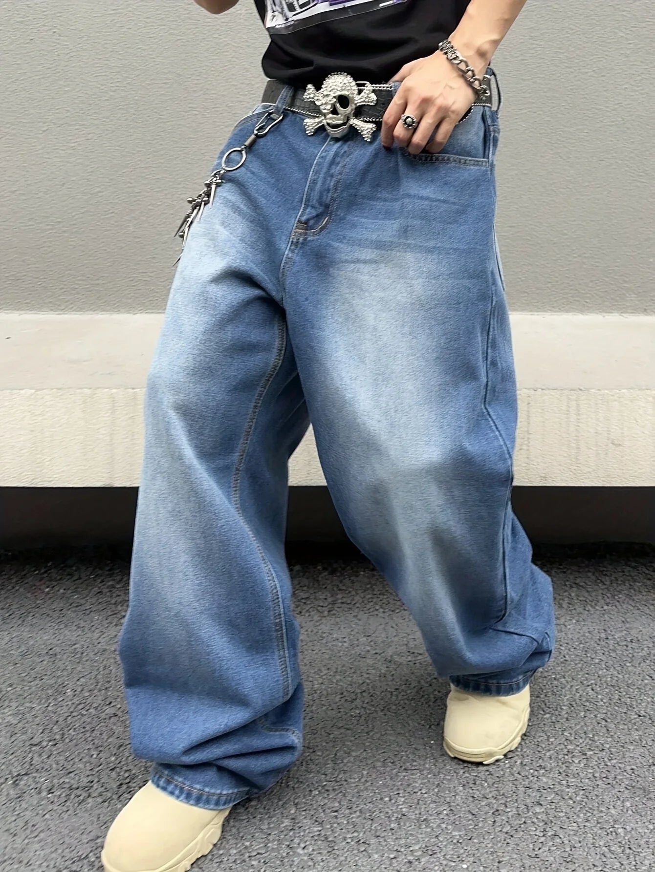 Marcel | Jeans larghi alla moda con gambe larghe