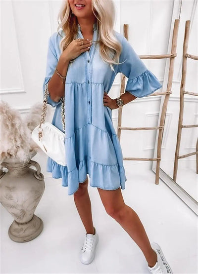 Marie | Abito di denim elegante e moderno