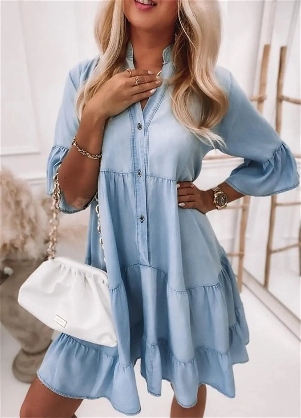 Marie | Abito di denim elegante e moderno
