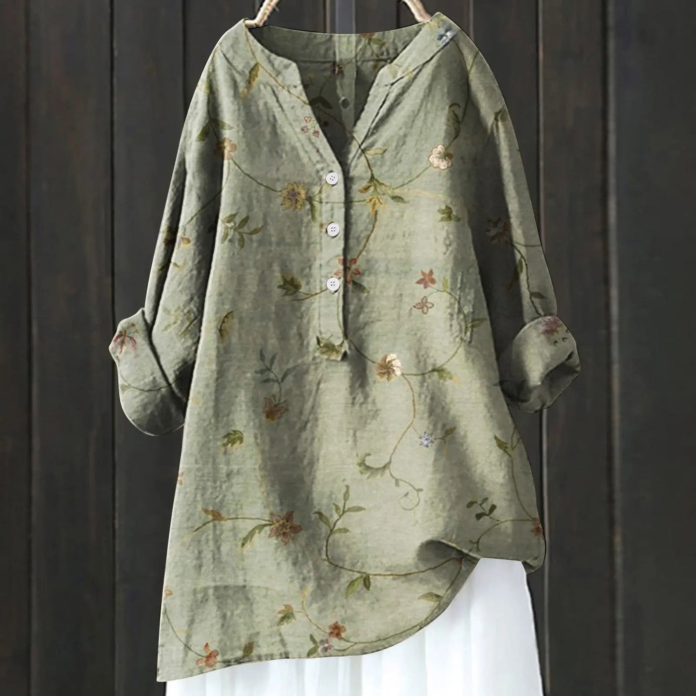 Marie | Sommerbluse mit Blumenmuster große Größen