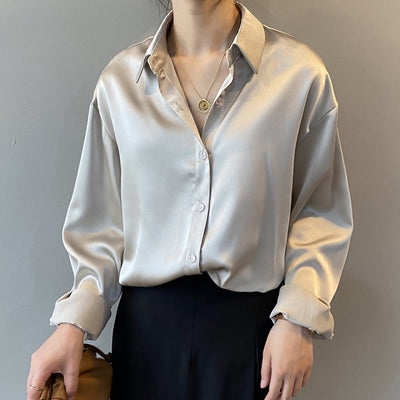 Marie | Vintage silk shirt blouse