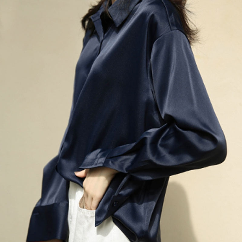 Marie | Vintage silk shirt blouse