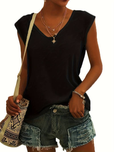 Marie | Elegantes T-Shirt mit V-Ausschnitt