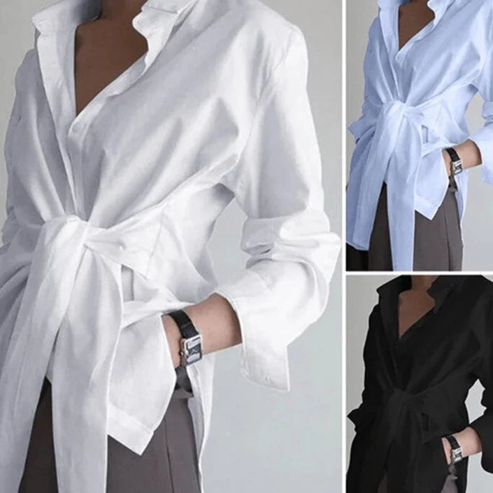 Marina | Langärmlige Bluse für Freizeit- und formelle Kleidung