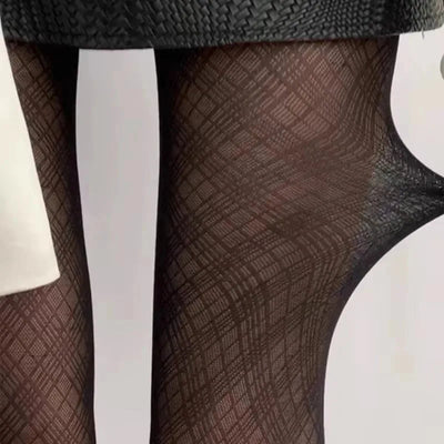 Marina | Collant eleganti con motivo a rombi