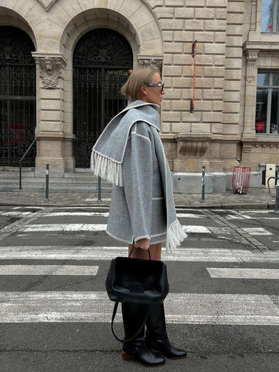 Marina | Giacca elegante e comoda con sciarpa