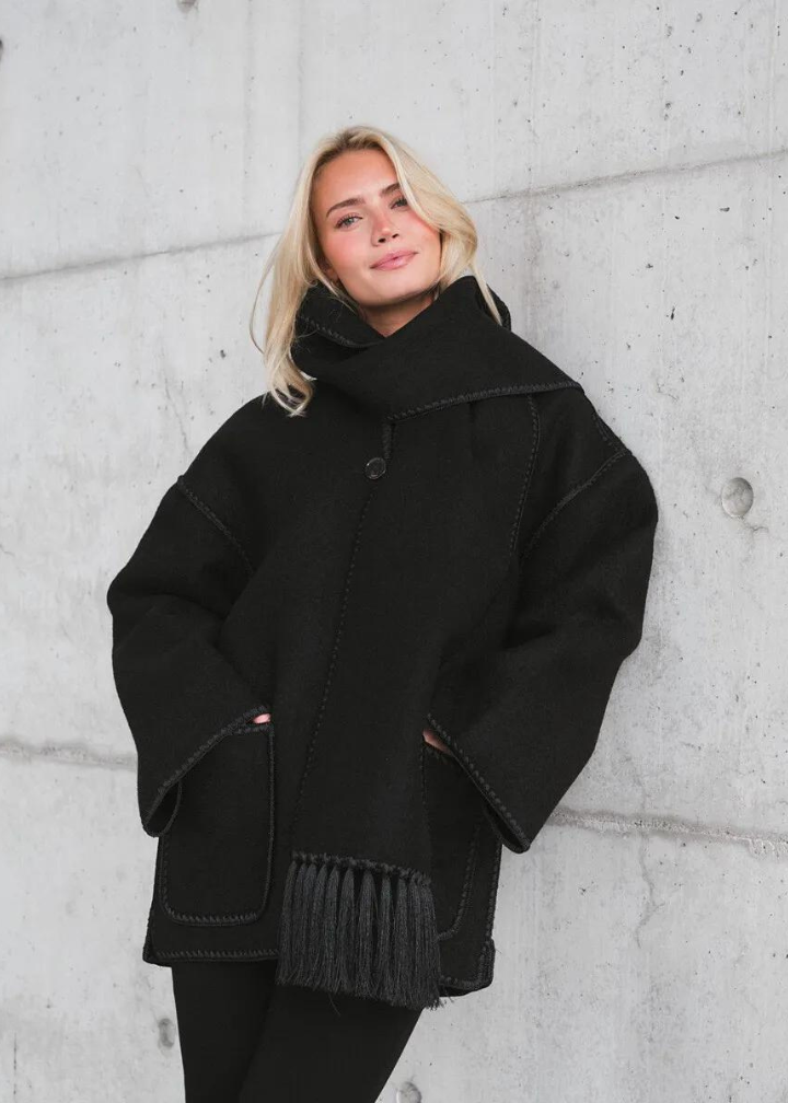 Marina | Giacca elegante e comoda con sciarpa