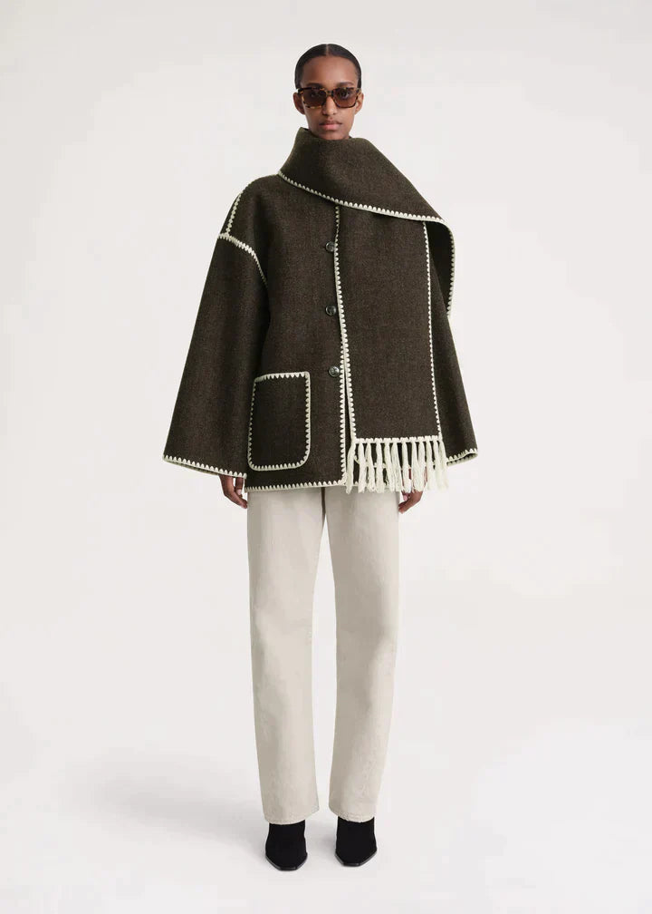 Marina | Giacca elegante e comoda con sciarpa