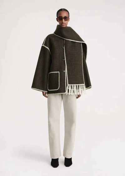 Marina | Giacca elegante e comoda con sciarpa