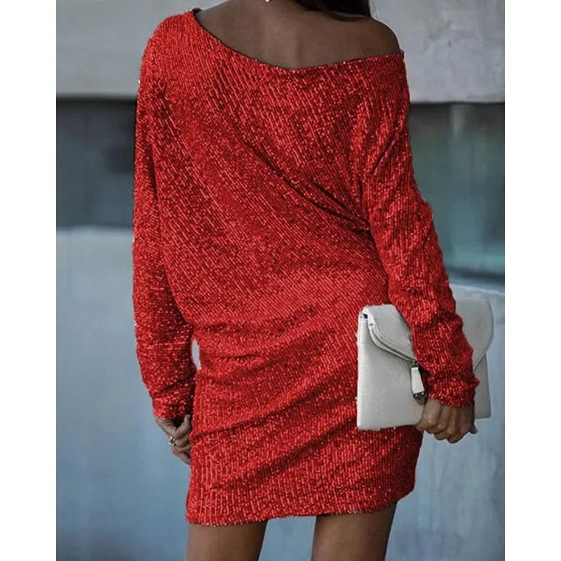 Marina | Mini shiny short dress with straps
