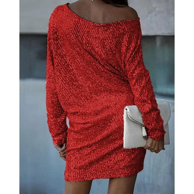 Marina | Mini shiny short dress with straps