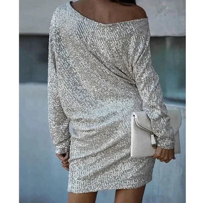 Marina | Mini shiny short dress with straps