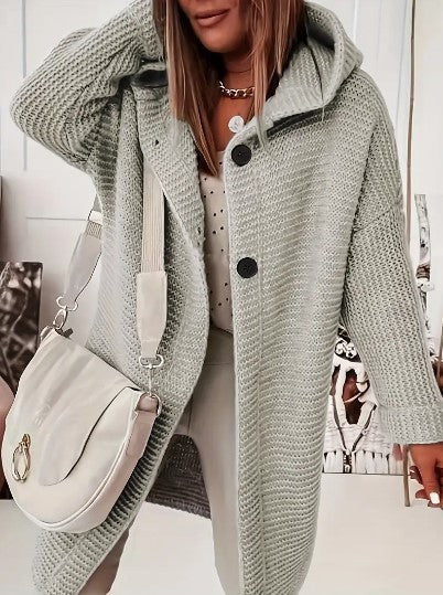 Martina | Comodo cardigan con cappuccio