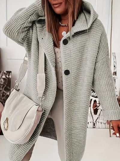 Martina | Comodo cardigan con cappuccio