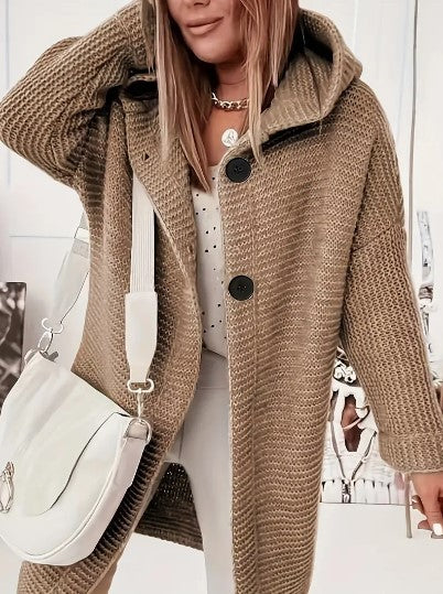 Martina | Comodo cardigan con cappuccio