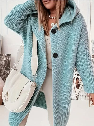Martina | Comodo cardigan con cappuccio