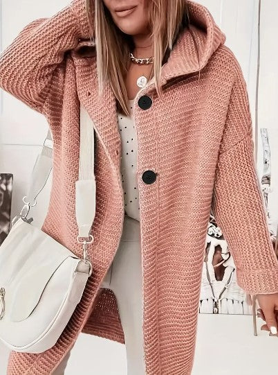 Martina | Comodo cardigan con cappuccio