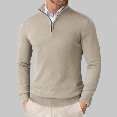 Mattia | Comfortable Sweater with Half Zip