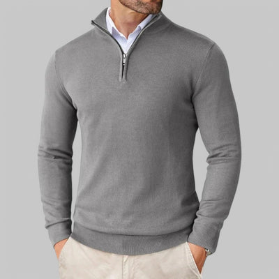 Mattia | Comfortable Sweater with Half Zip