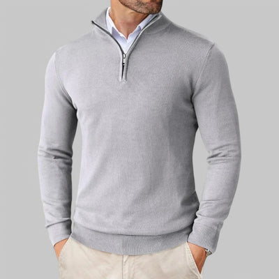 Mattia | Comfortable Sweater with Half Zip