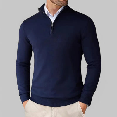 Mattia | Comfortable Sweater with Half Zip