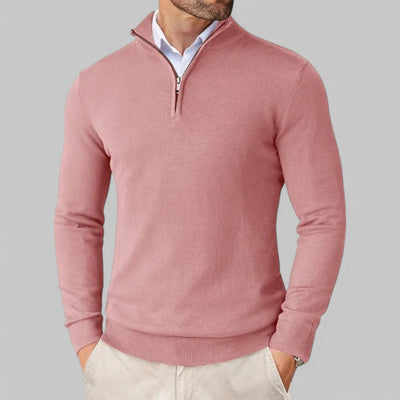 Mattia | Comfortable Sweater with Half Zip