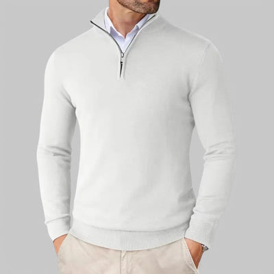 Mattia | Comfortable Sweater with Half Zip