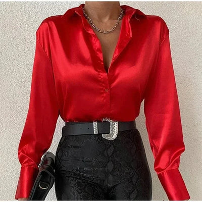 Monika | Elegant luxury silk blouse