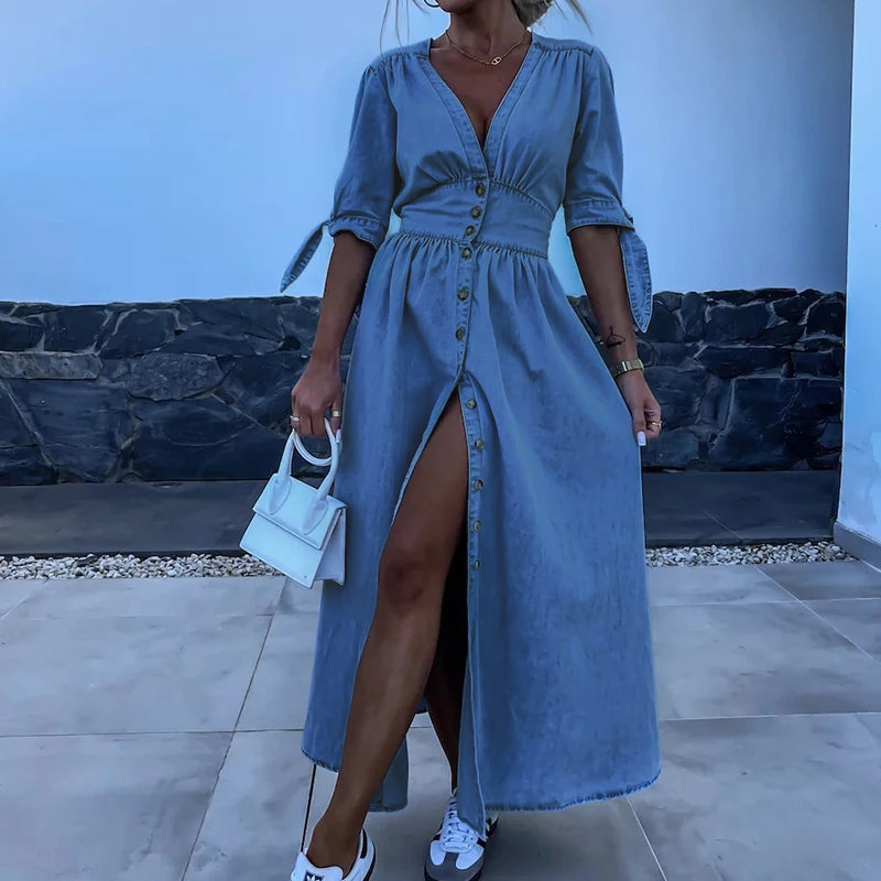 Elvira | Abito in denim alla moda