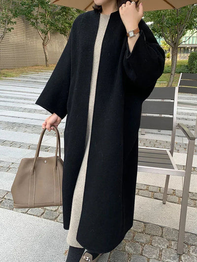 Nadine | Elegante cappotto lungo in lana