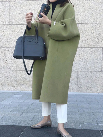 Nadine | Elegante cappotto lungo in lana