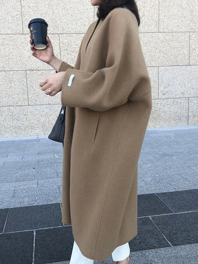 Nadine | Elegante cappotto lungo in lana