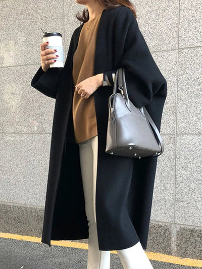 Nadine | Elegante cappotto lungo in lana