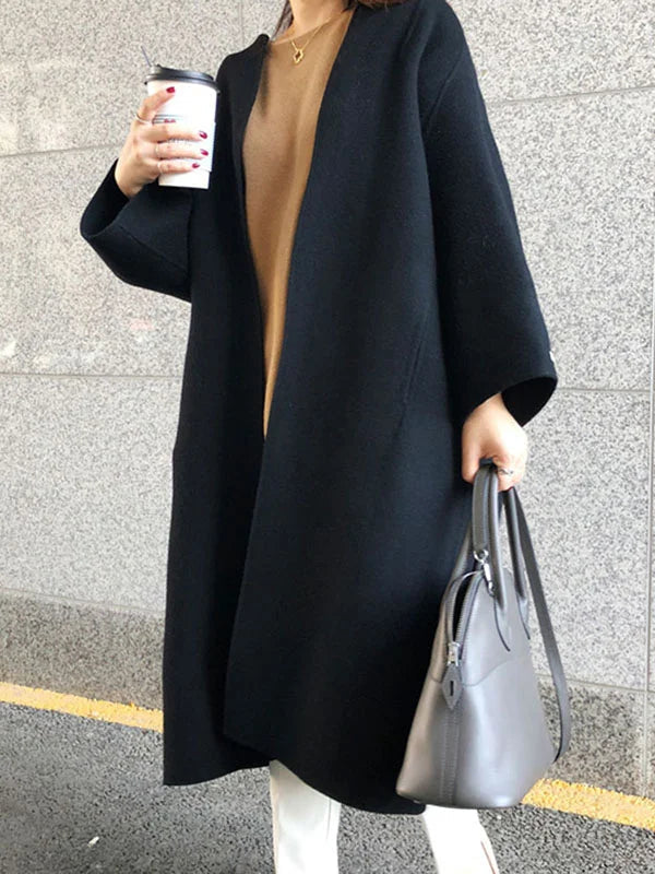 Nadine | Elegante cappotto lungo in lana