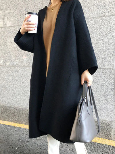 Nadine | Elegante cappotto lungo in lana