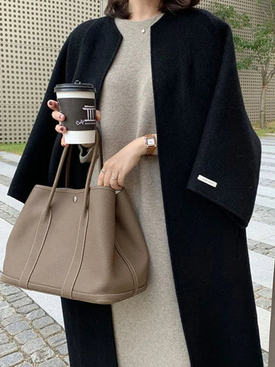 Nadine | Elegante cappotto lungo in lana