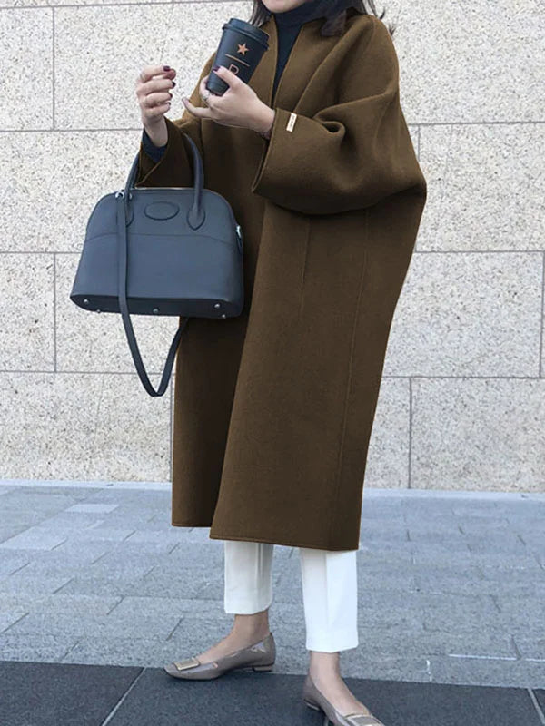 Nadine | Elegante cappotto lungo in lana