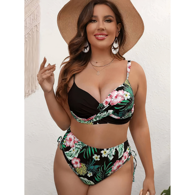Fiorito | Bikini a Due Parti Oversize Floreale per Donna 4